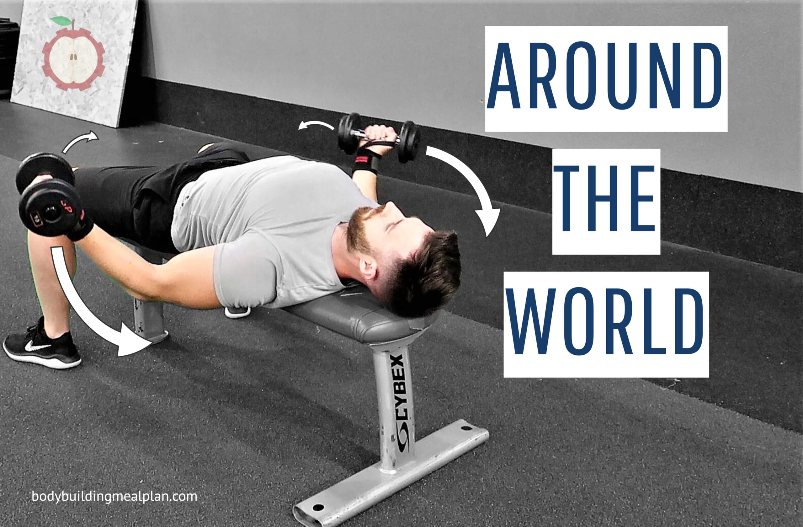 Around The World Exercise Muscles Worked  Exercise, Chest workouts,  Hypertrophy training
