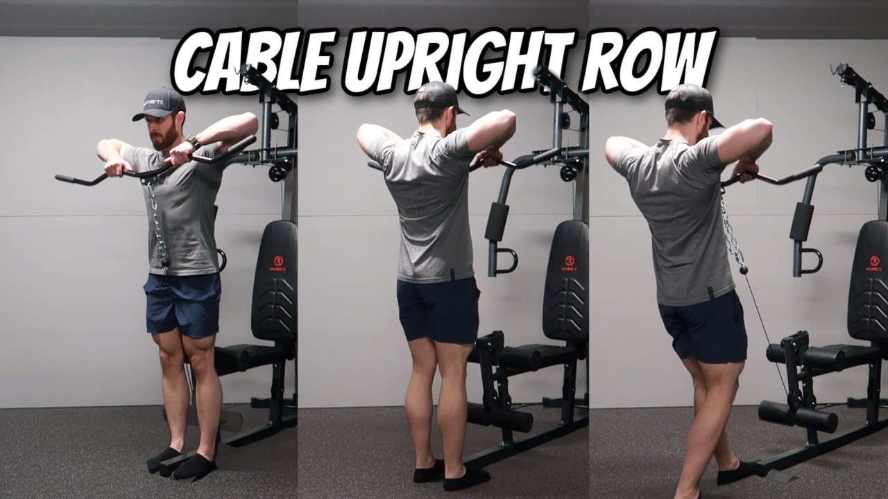 Cable Upright Row Standards for Men and Women (kg) - Strength Level