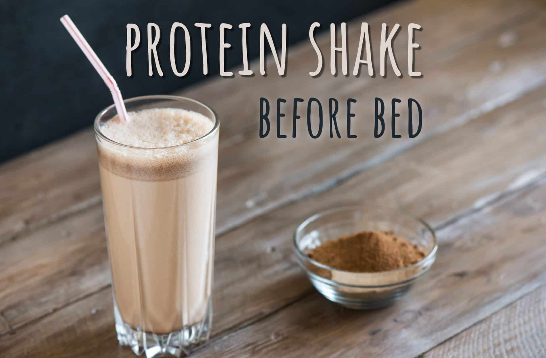 protein shake before and after