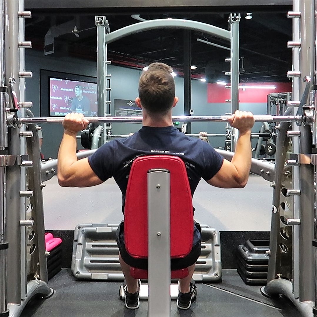 How to Do Seated Smith Machine Shoulder Press: Muscles Worked & Proper Form  – StrengthLog